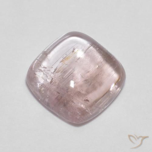 1.76ct Natural Rosado claro Turmalina, Forma Cojín, Transparente