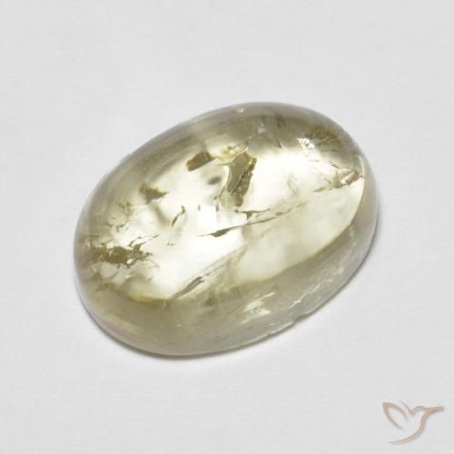 5.41ct Natural Amarillo pálido turmalina, Ovalada, Transparente