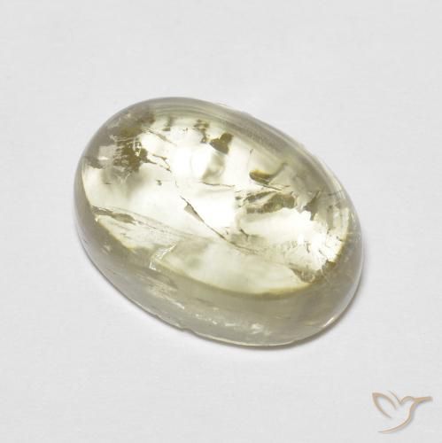 Turmalina Amarillo pálido natural de 5.41 ct, Ovalada, Transparente