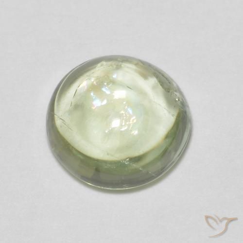 Turmalina Verde amarillo natural de 1.34 ct, Redondo, Transparente