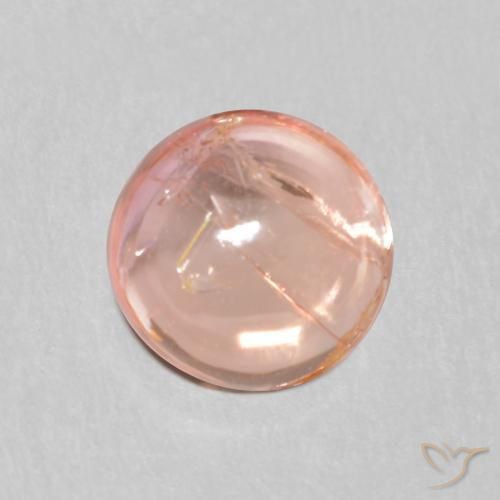 Turmalina Rojo indio natural de 1.14 ct, Redondo, Transparente