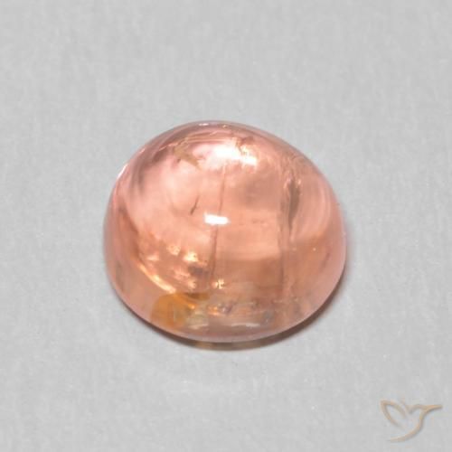 Turmalina Rojo indio natural de 1.14 ct, Redondo, Transparente