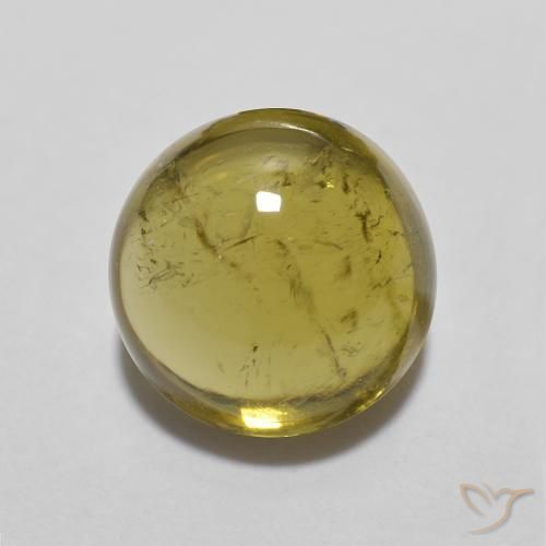 1.83ct Natural Oro Turmalina, Redondo, Transparente