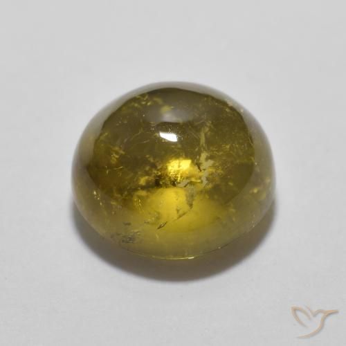 Turmalina Oro natural de 1.83 ct, Redondo, Transparente