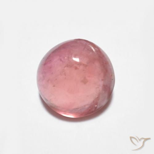 Turmalina Rosado Bubblegum natural de 0.93 ct, Redondo, Transparente