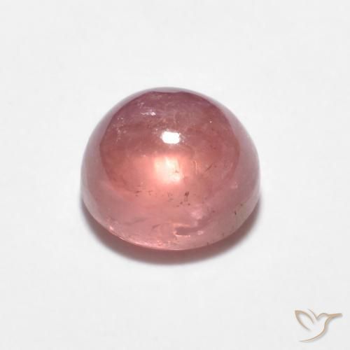 Turmalina Rosado Bubblegum natural de 0.93 ct, Redondo, Transparente