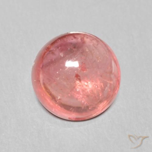 1.66ct Natural Rosa oscuro Turmalina, Redondo, Transparente