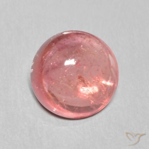 Turmalina Rosa oscuro natural de 1.66 ct, Redondo, Transparente