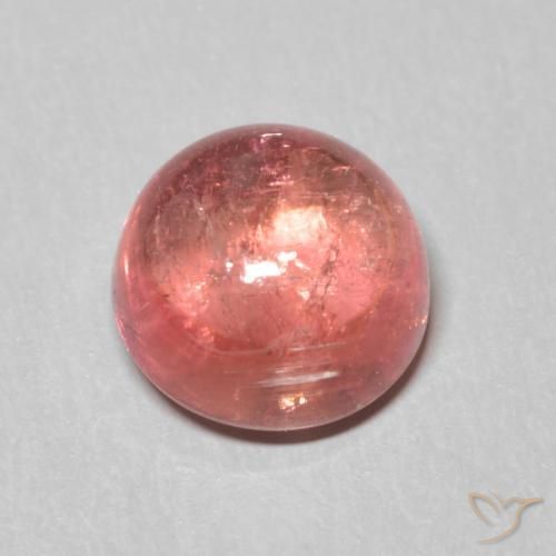 Turmalina Rosa oscuro natural de 1.66 ct, Redondo, Transparente