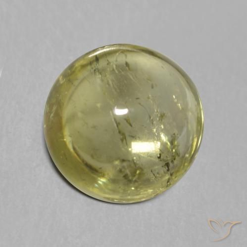 Turmalina Verde claro natural de 1.80 ct, Redondo, Transparente