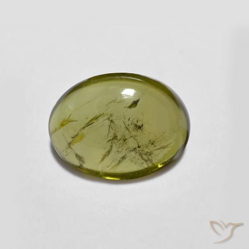 1.26ct Natural Verde oscuro turmalina, Ovalada, Transparente