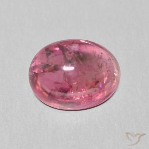 1.58ct Natural Rojo frambuesa turmalina, Ovalada, Transparente