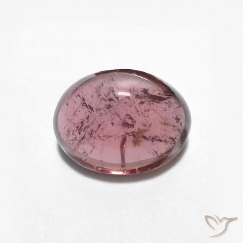 1.57ct Natural Púrpura oscuro turmalina, Ovalada, Transparente