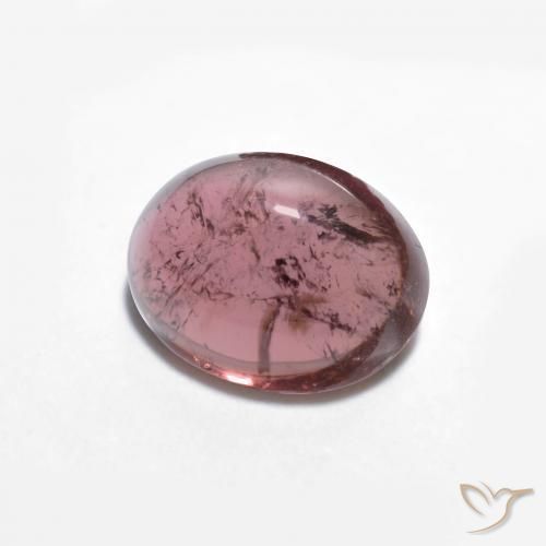 Turmalina Púrpura oscuro natural de 1.57 ct, Ovalada, Transparente