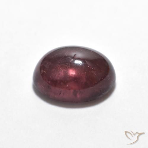 Turmalina Púrpura oscuro natural de 1.57 ct, Ovalada, Transparente