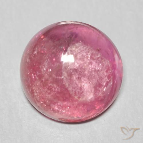 1.72ct Natural Púrpura baya claro Turmalina, Redondo, Transparente