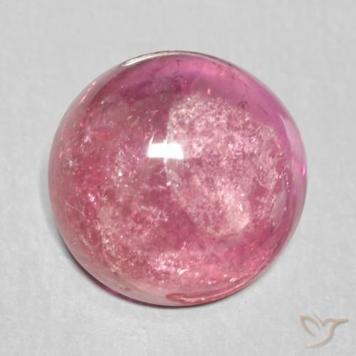 Turmalina Púrpura baya claro natural de 1.72 ct, Redondo, Transparente