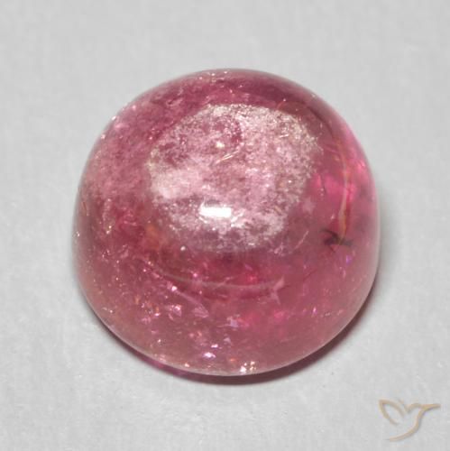 Turmalina Púrpura baya claro natural de 1.72 ct, Redondo, Transparente