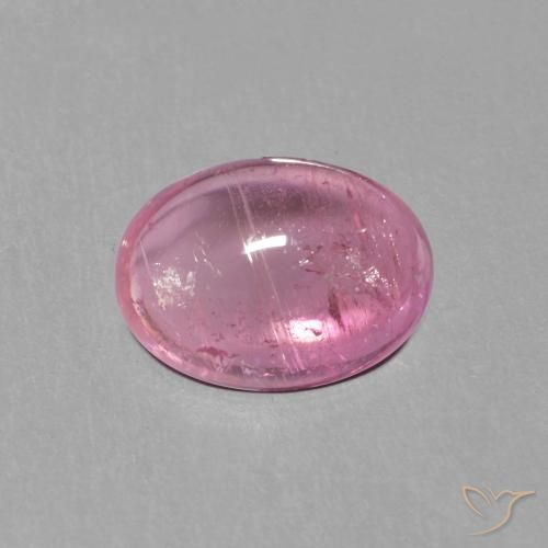 1.51ct Natural Rosado medio Turmalina, Ovalada, Transparente