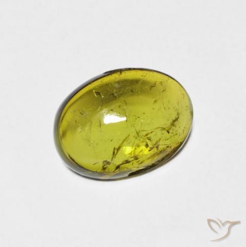 Turmalina Verde bosque natural de 1.34 ct, Ovalada, Transparente