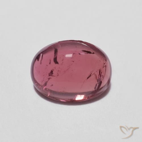 1.25ct Natural Púrpura baya turmalina, Ovalada, Transparente