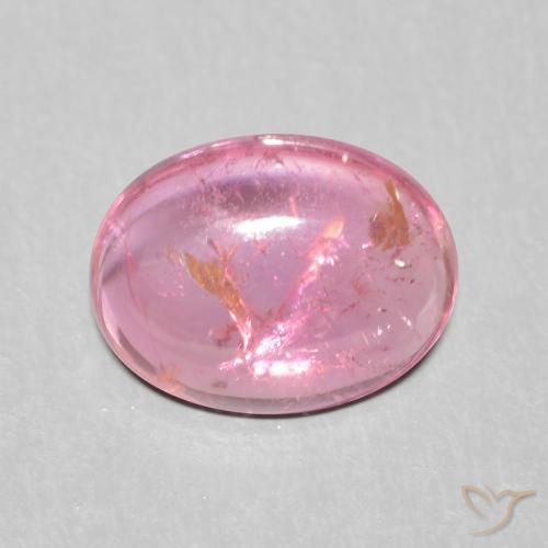 1.31ct Natural Rosado intenso turmalina, Ovalada, Transparente