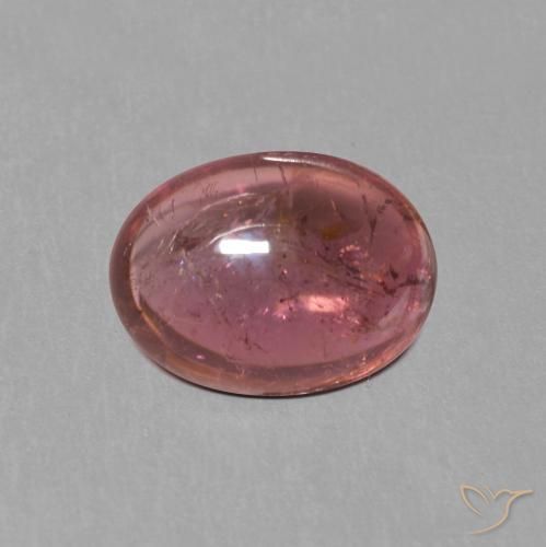 1.23ct Natural Rojo medio turmalina, Ovalada, Transparente