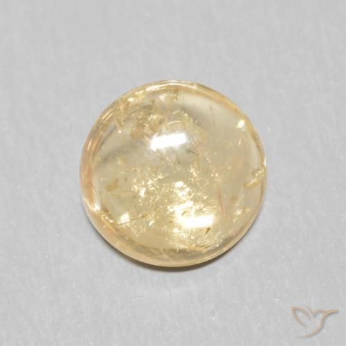 1.04ct Natural Crema Turmalina, Redondo, Transparente
