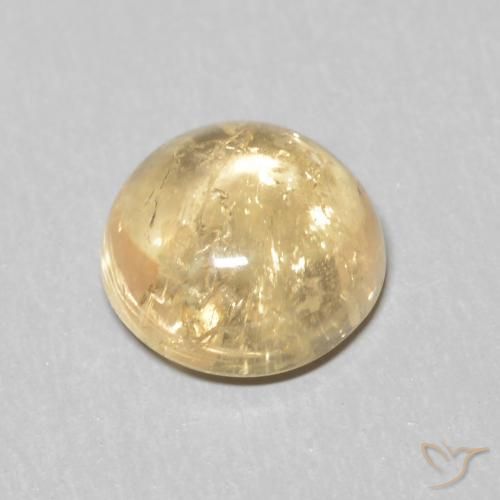 Turmalina Crema natural de 1.04 ct, Redondo, Transparente