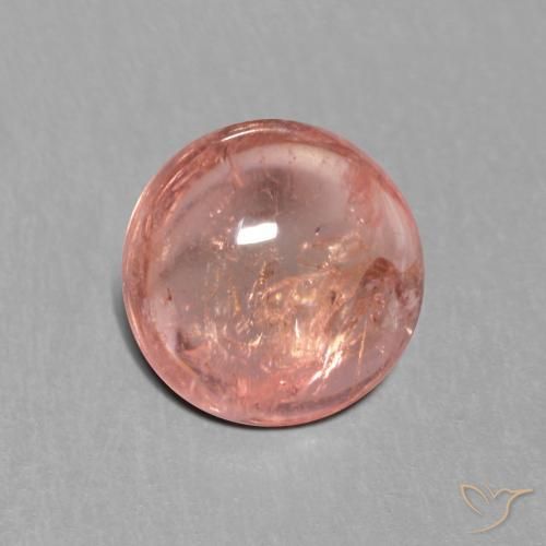 Turmalina Rosado frambuesa natural de 1.42 ct, Redondo, Transparente
