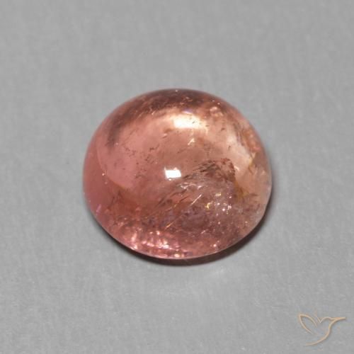 Turmalina Rosado frambuesa natural de 1.42 ct, Redondo, Transparente