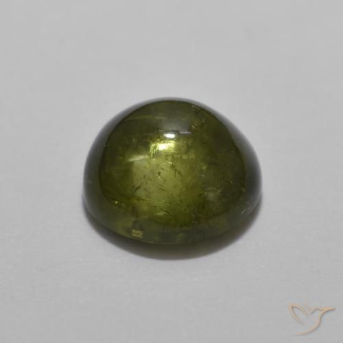 Turmalina Verde bosque natural de 1.53 ct, Redondo, Transparente