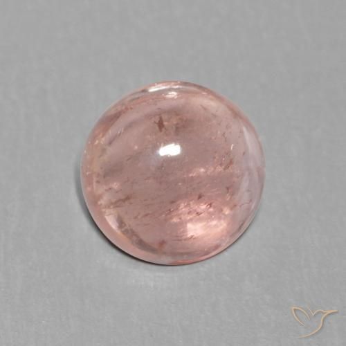 1.02ct Natural Rosado claro turmalina, Redondo, Transparente