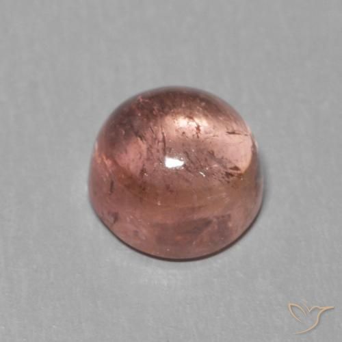 Turmalina Rosado claro natural de 1.02 ct, Redondo, Transparente