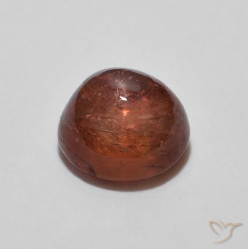 Turmalina Rojo ponche de frutas natural de 1.17 ct, Redondo, Transparente
