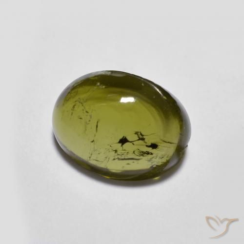 Turmalina Verde cálido natural de 1.82 ct, Ovalada, Transparente