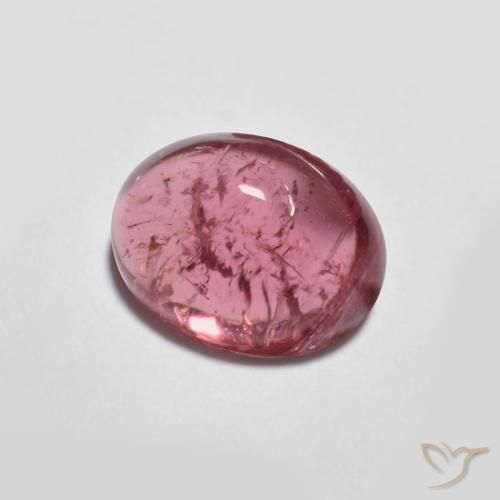 Turmalina Rosado medio natural de 1.63 ct, Ovalada, Transparente