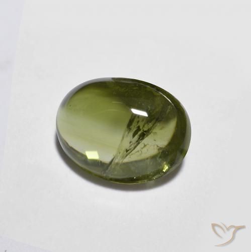 Turmalina Verde oscuro natural de 1.31 ct, Ovalada, Transparente