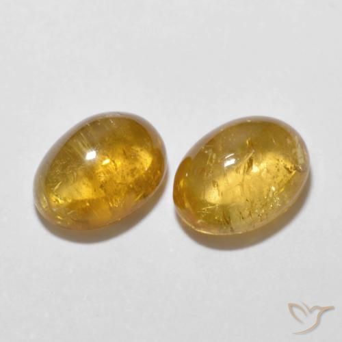 3.24ctw Natural Dorado oscuro turmalina, Ovalada, Transparente