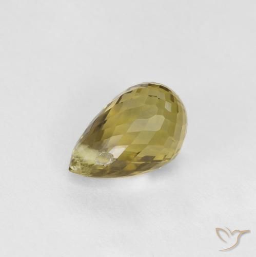 Turmalina Marrón medio natural de 0.81 ct, Corte Briolette, VS