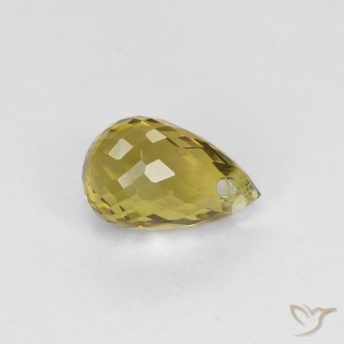 Turmalina Marrón medio natural de 0.81 ct, Corte Briolette, VS