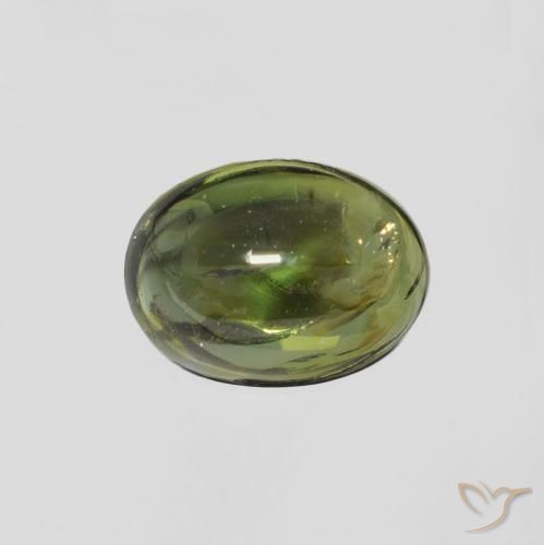 1.31ct Natural Verde marrón turmalina, Ovalada, Transparente, Photo A