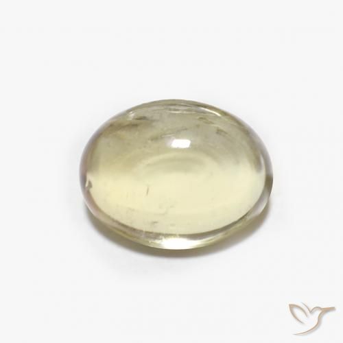 1.79ct Natural Amarillo pálido turmalina, Ovalada, Transparente