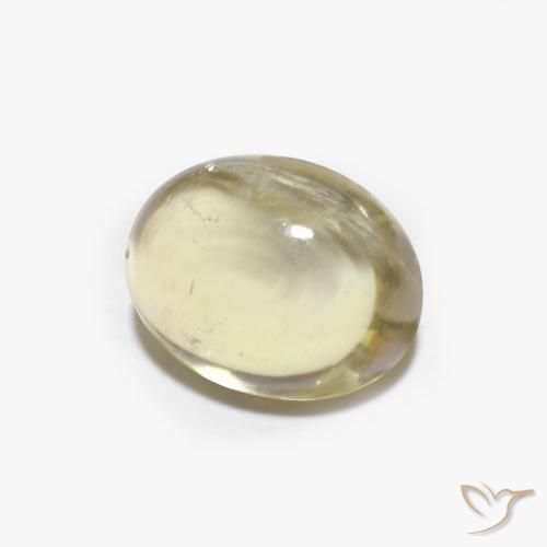 Turmalina Amarillo pálido natural de 1.79 ct, Ovalada, Transparente