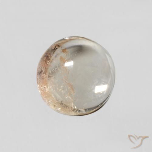 Turmalina Amarillo claro natural de 1.15 ct, Redondo, Transparente