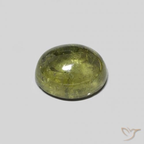 Turmalina Verde claro natural de 3.89 ct, Ovalada, Transparente