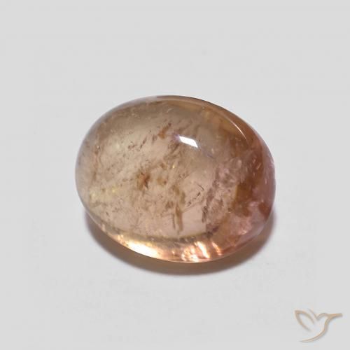 Turmalina Light Grapefruit Pink natural de 2.70 ct, Ovalada, Transparente