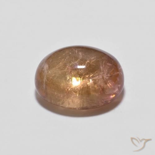 Turmalina Light Grapefruit Pink natural de 2.70 ct, Ovalada, Transparente