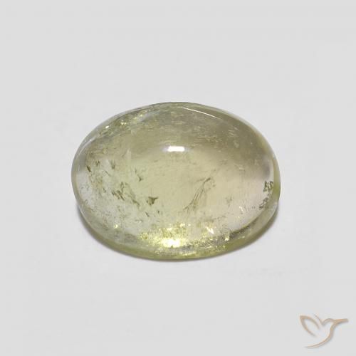 1.86ct Natural Verde-amarillo medio turmalina, Ovalada, Transparente
