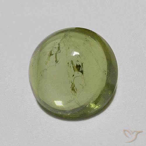 Turmalina Verde claro natural de 0.82 ct, Redondo, Transparente